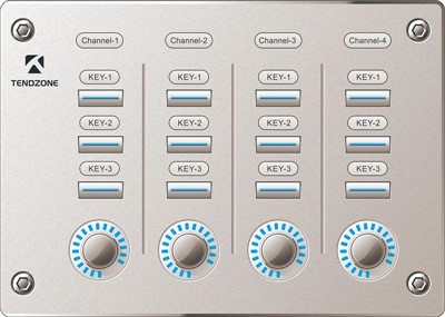 Tauler de control amb botons i botons